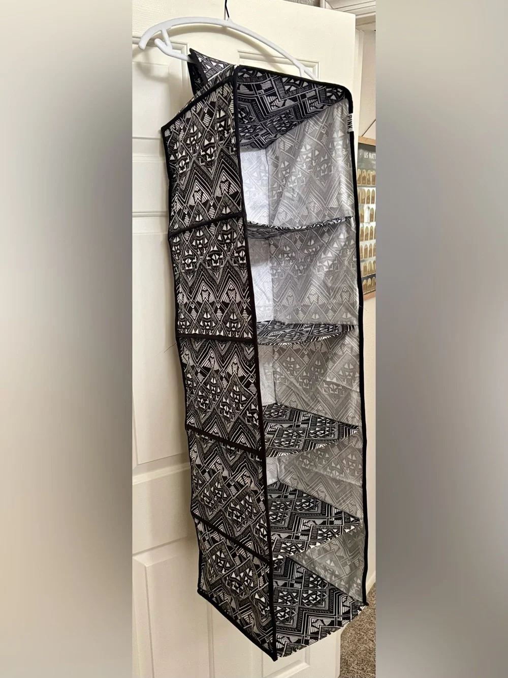 VINTAGE Victoria’s Secret PINK Black & White Hanging Shelf or Shoe Organizer